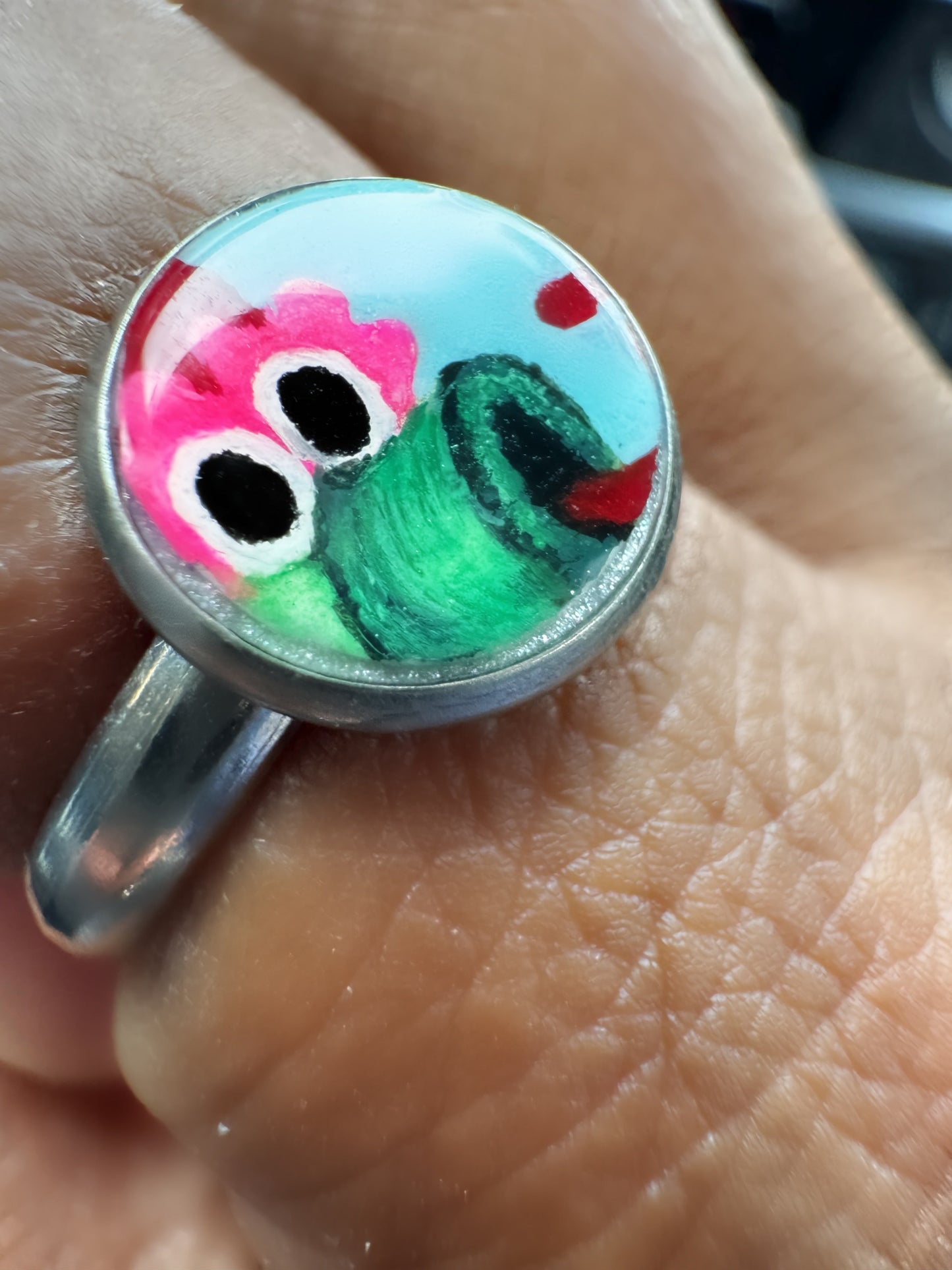 Hand-Painted Phillie Phanatic 10mm Adjustable Ring