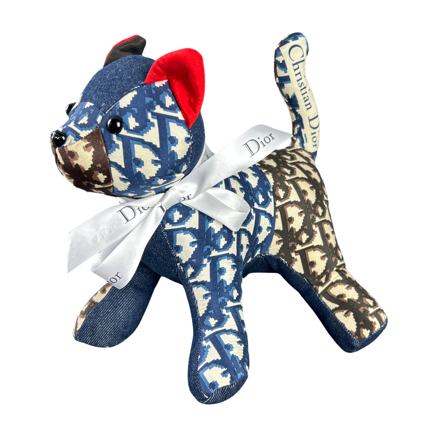 Trotter Vintage Silk Scarf Patchwork Kitten