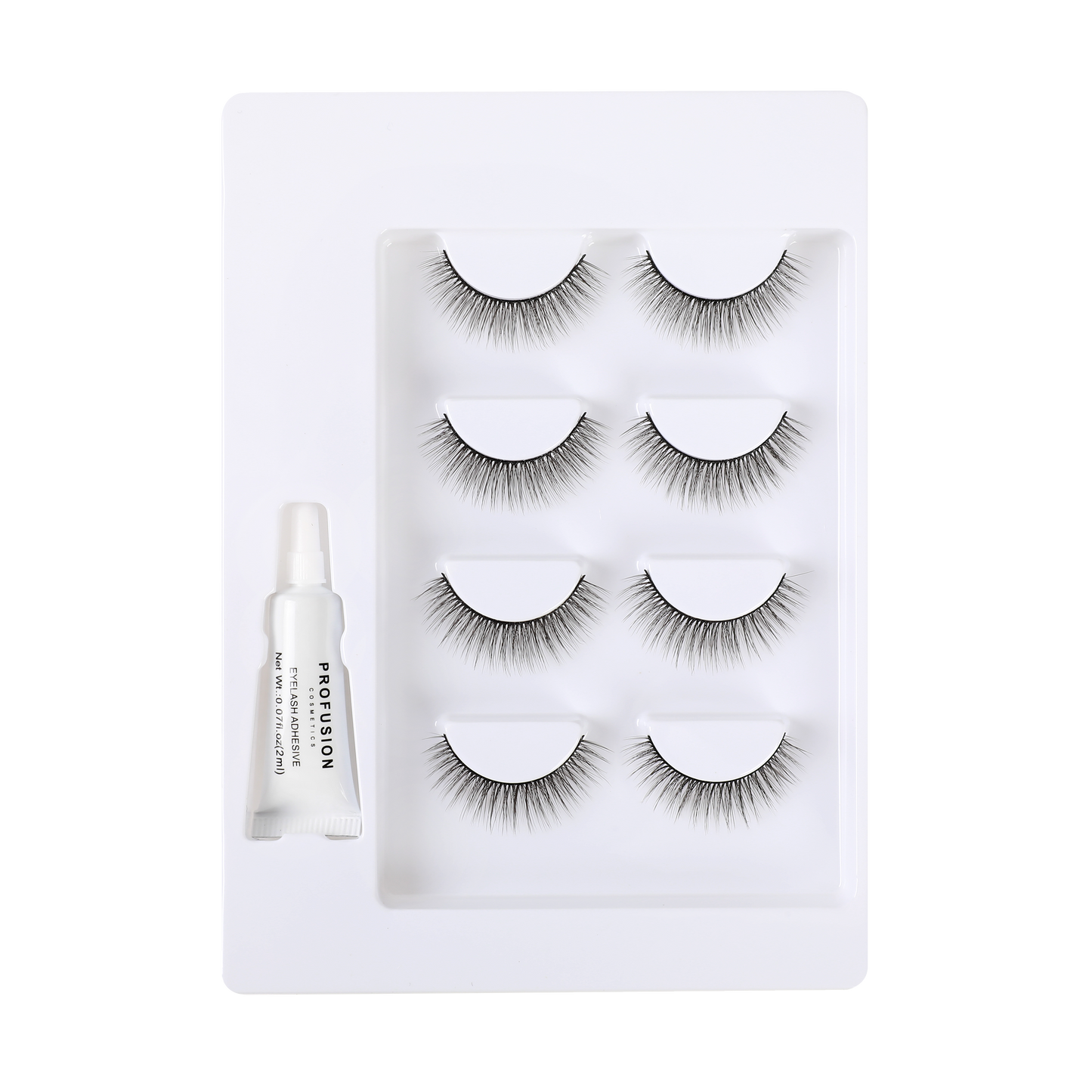 Frosted Snow Sparkle | 4 Pair Luxe False Lash Set