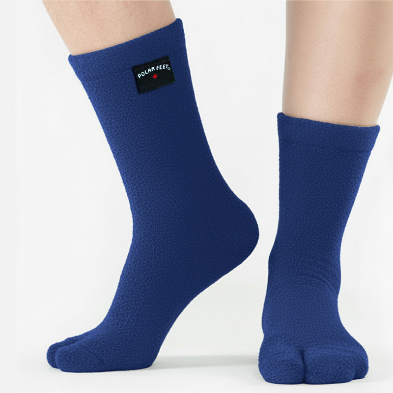 Polar Feet Fleece Tabi Socks - Denim