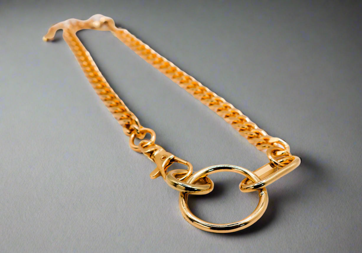Golden Chain Cascade Necklace