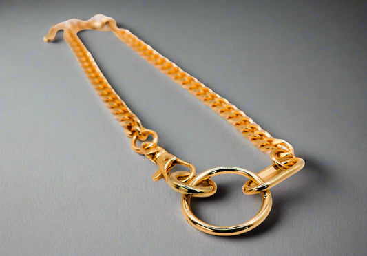 Golden Chain Cascade Necklace