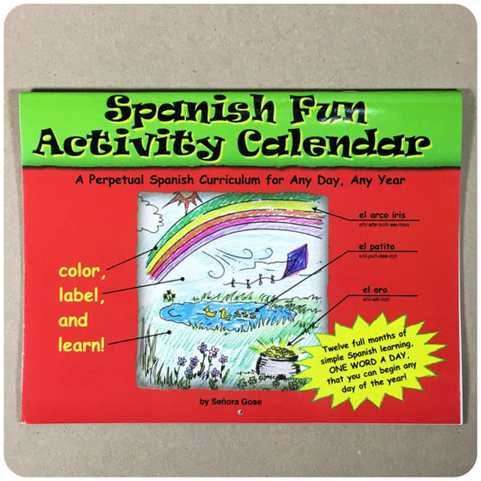 Spanish Fun Activity Calendar Level 1
