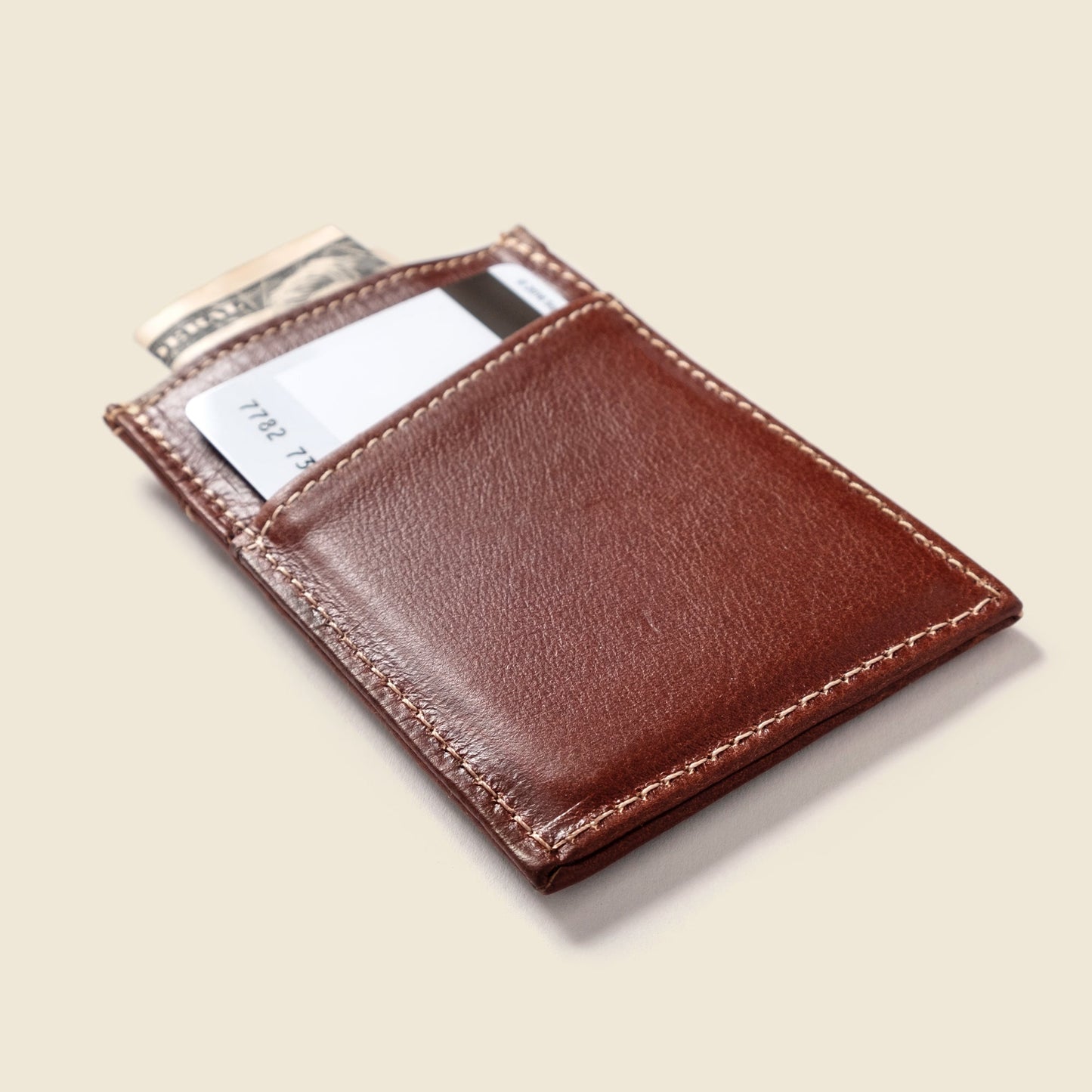 Minimalist Wallet with RFID Protection - Chocolate