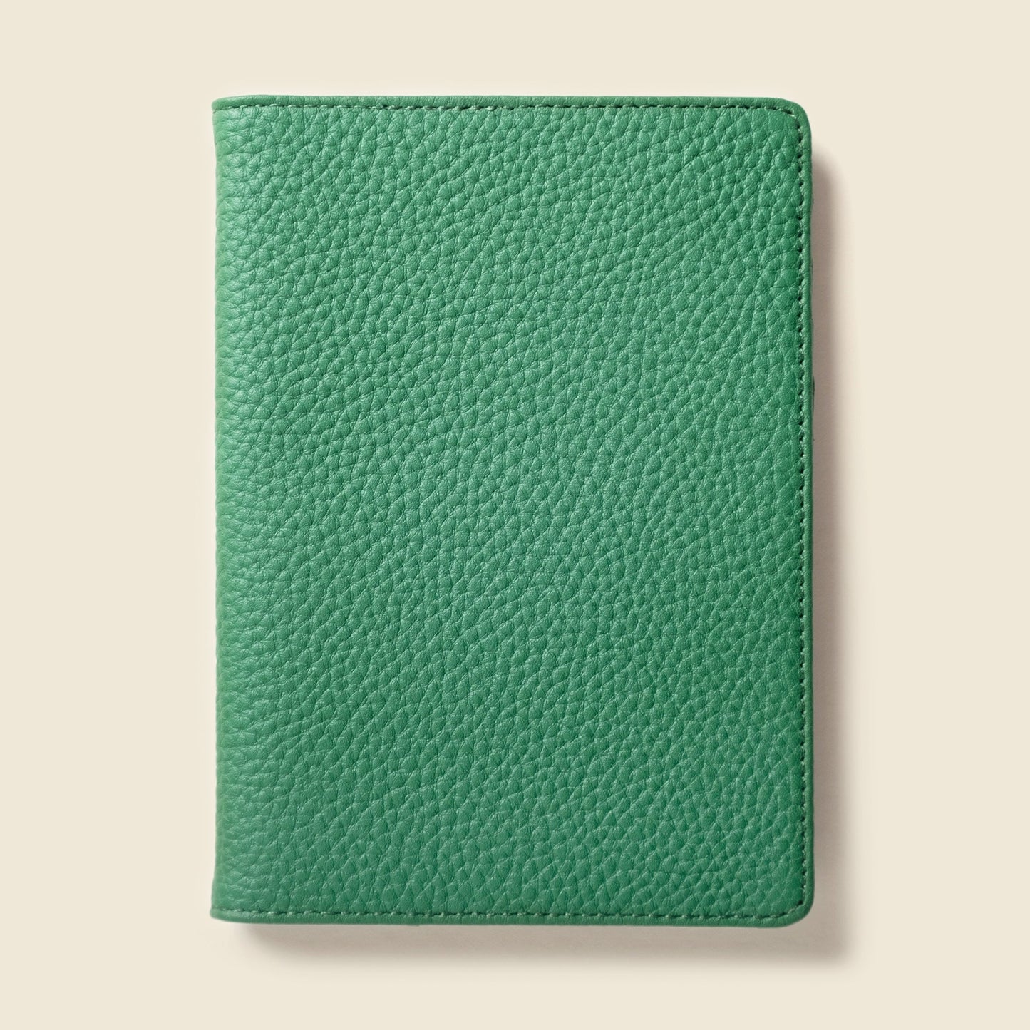 Leather Passport Wallet with RFID - Green
