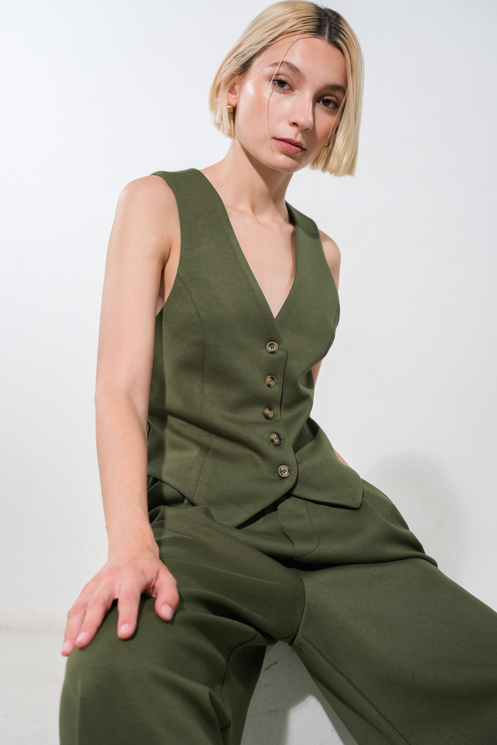 CALL MY LOVELY PONTI VEST - Concordia Style Boutique