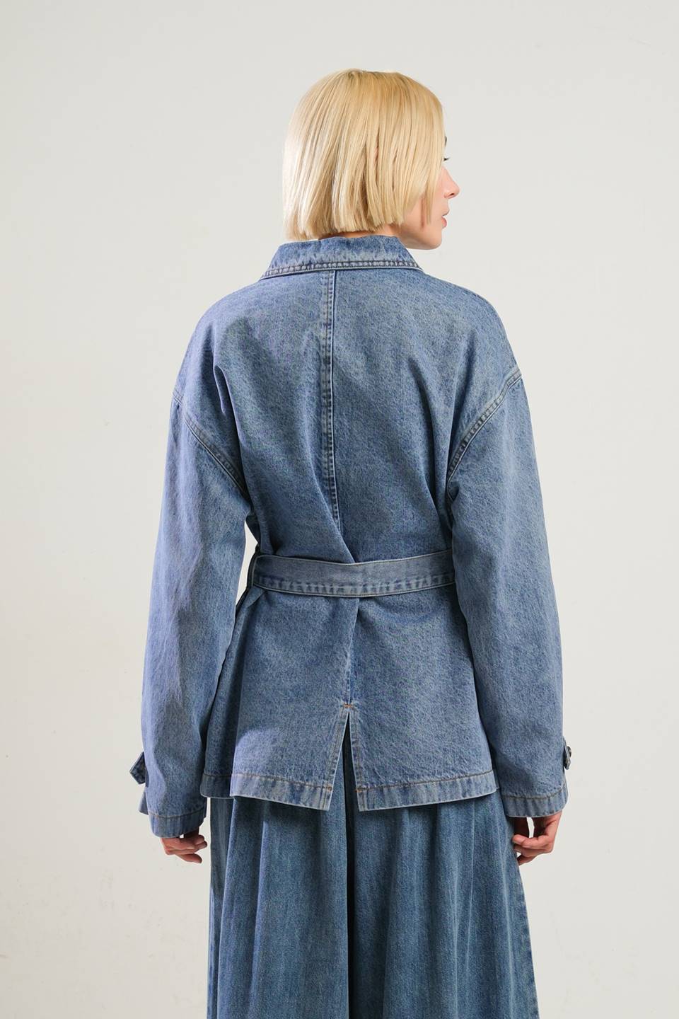 BREATHTAKING CHARM DENIM MIDI JACKET - Concordia Style Boutique
