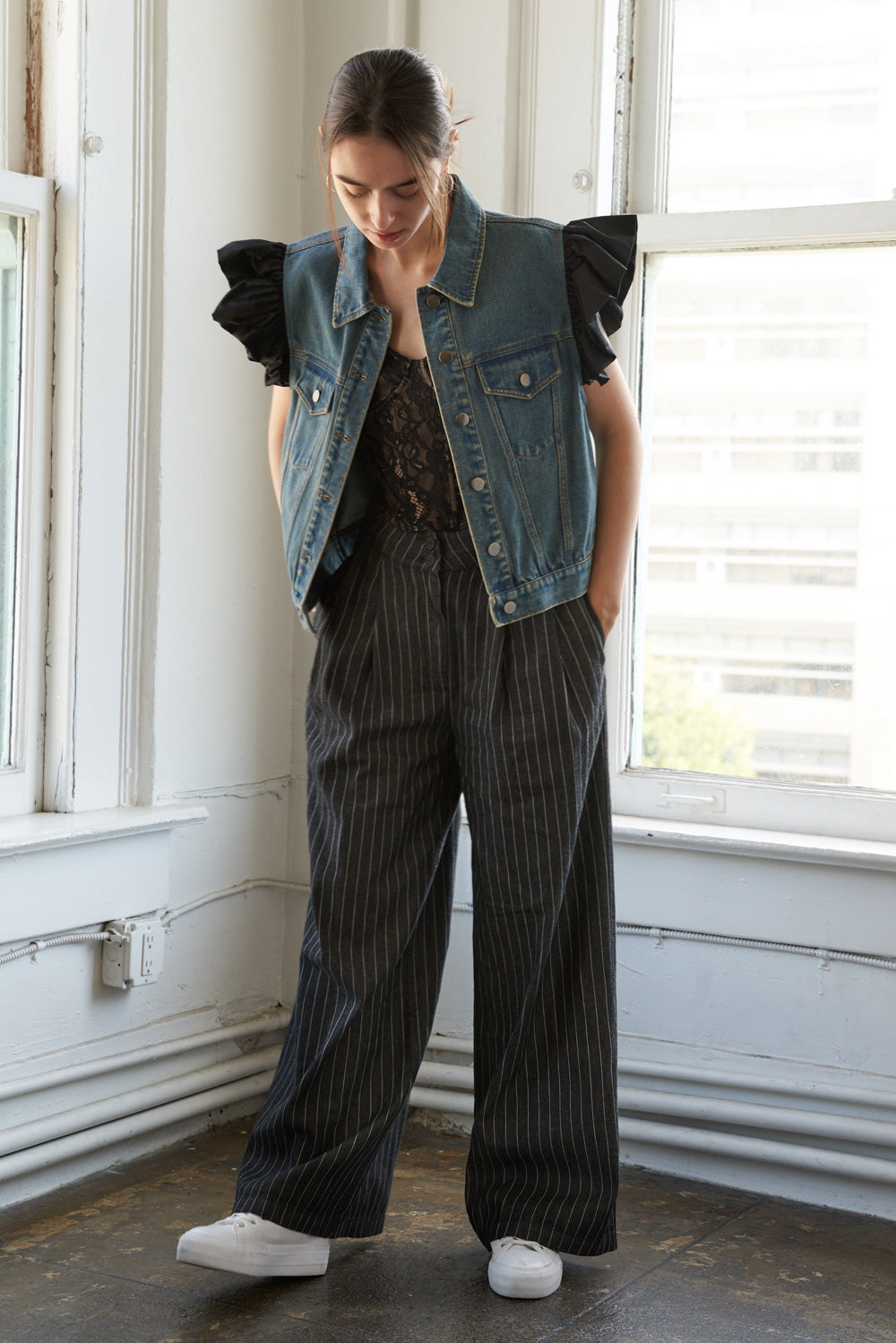 AUTHENTIC MOMENTS DENIM VEST - Concordia Style Boutique