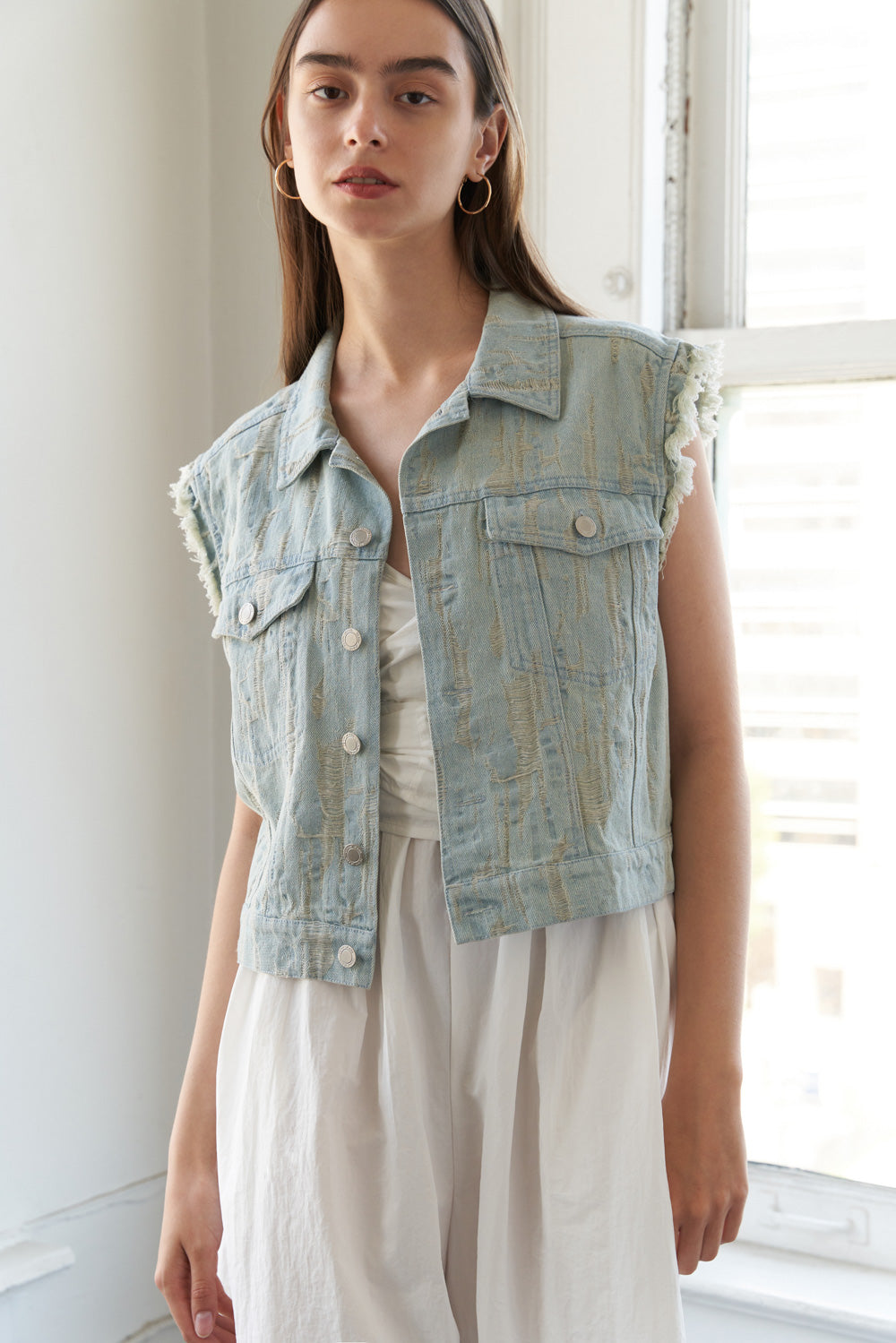 BLESSED LIFT DENIM VEST - Concordia Style Boutique