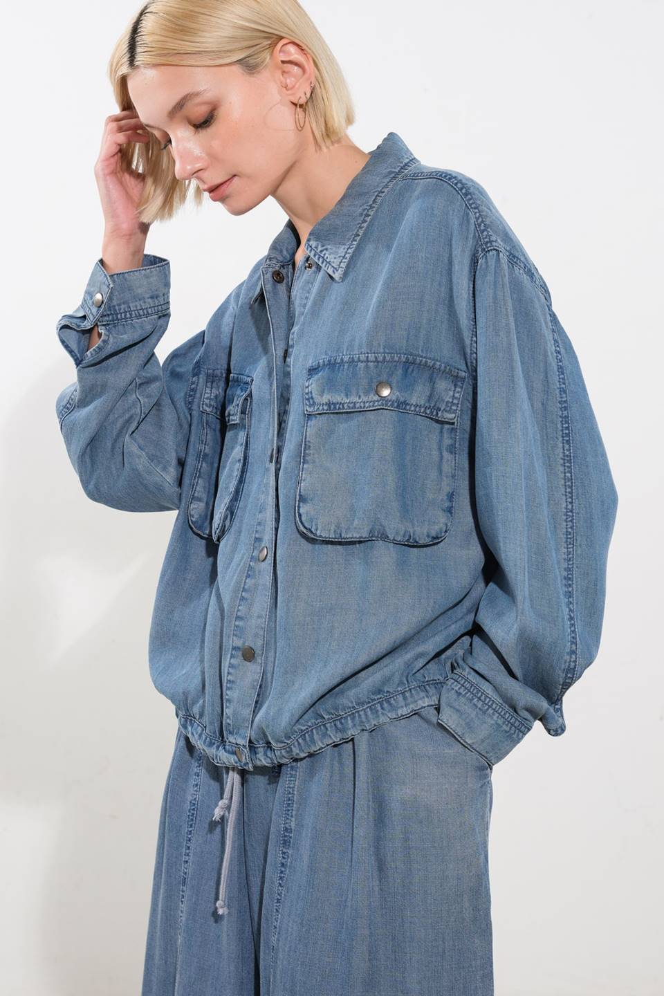 ACTIVE VIBE TENCEL DENIM JACKET - Concordia Style Boutique