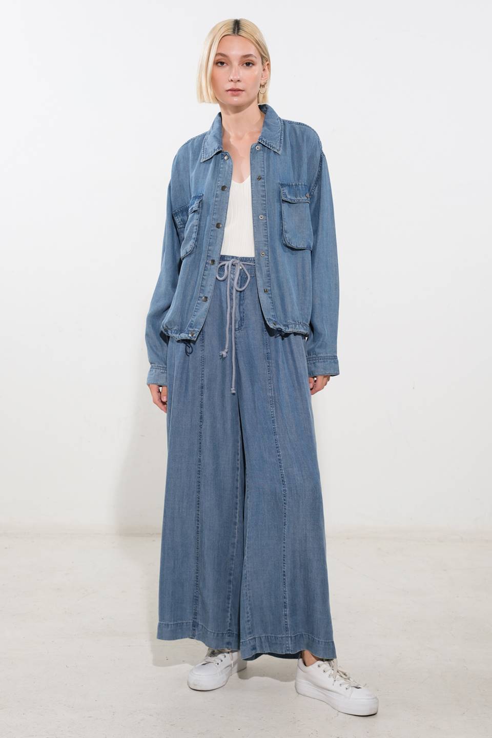 ACTIVE VIBE TENCEL DENIM JACKET - Concordia Style Boutique