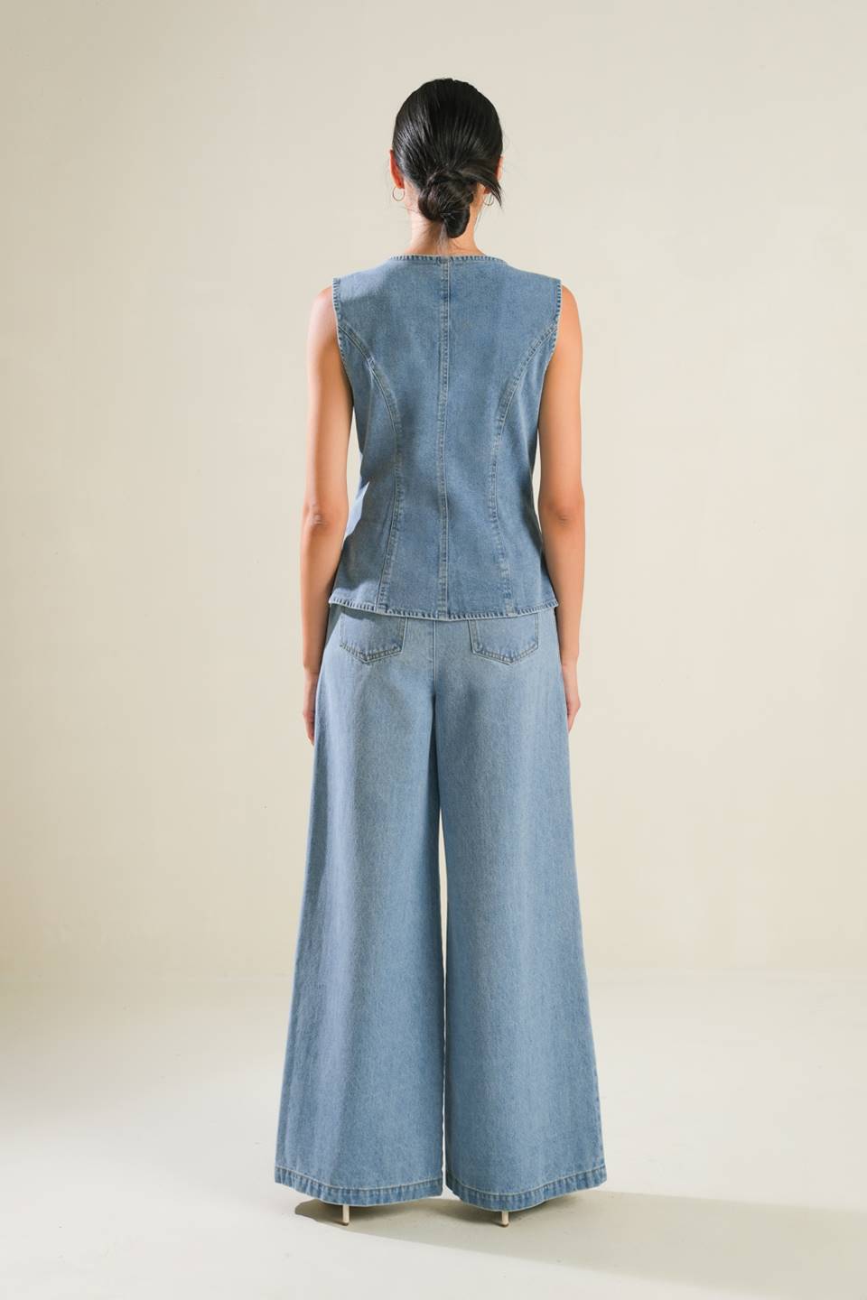 ADVENTURE AWAITS DENIM VEST - Concordia Style Boutique