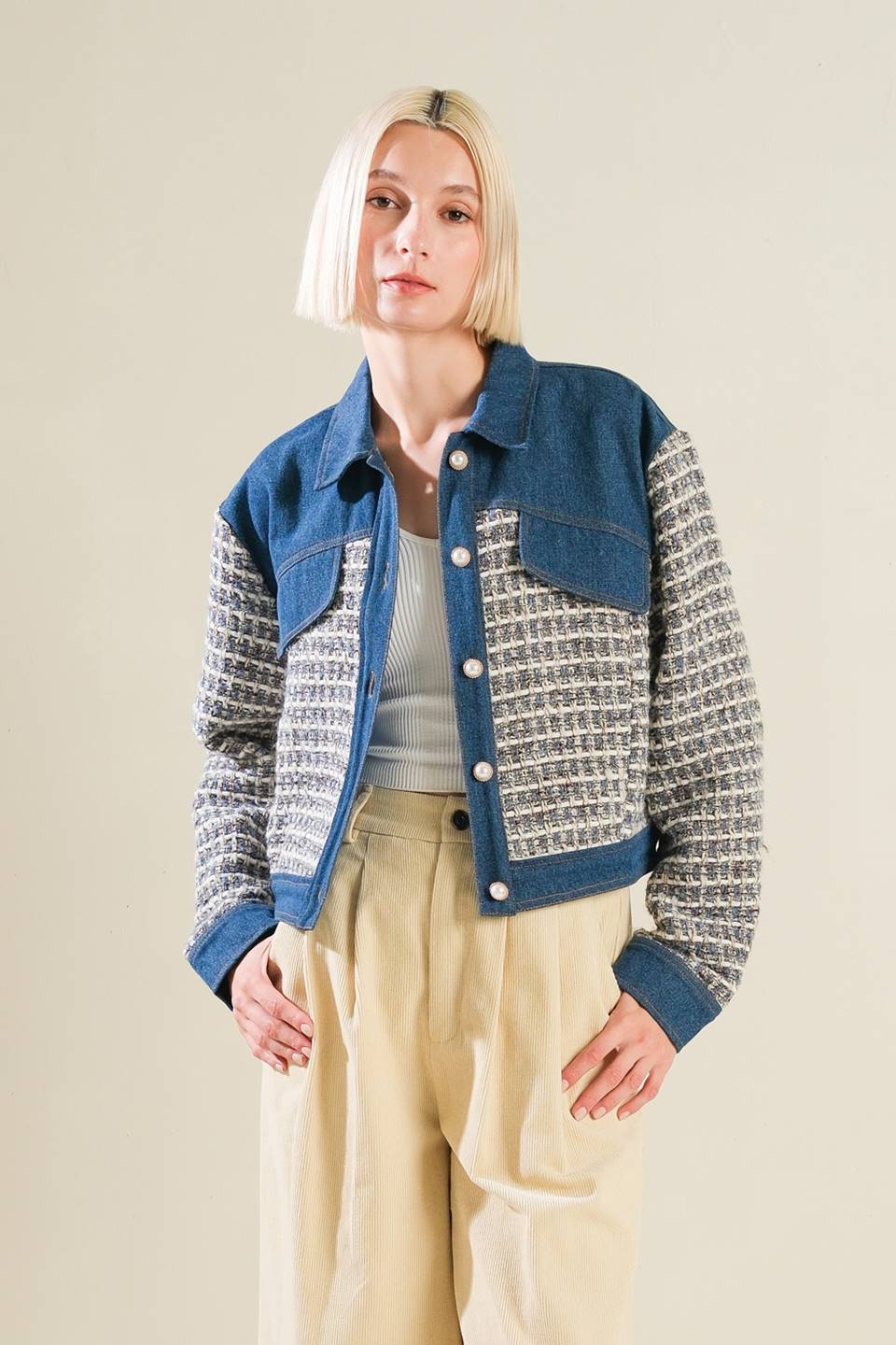 BETTER DAYS TWEED DENIM JACKET - Concordia Style Boutique
