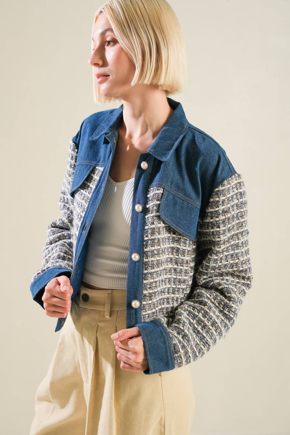 BETTER DAYS TWEED DENIM JACKET - Concordia Style Boutique