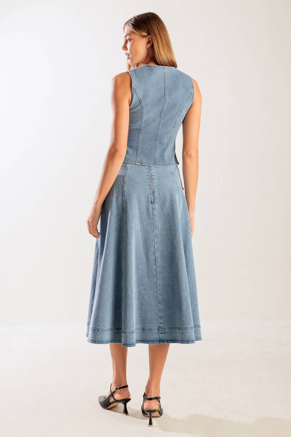 AT FIRST GLANCE DENIM VEST - Concordia Style Boutique