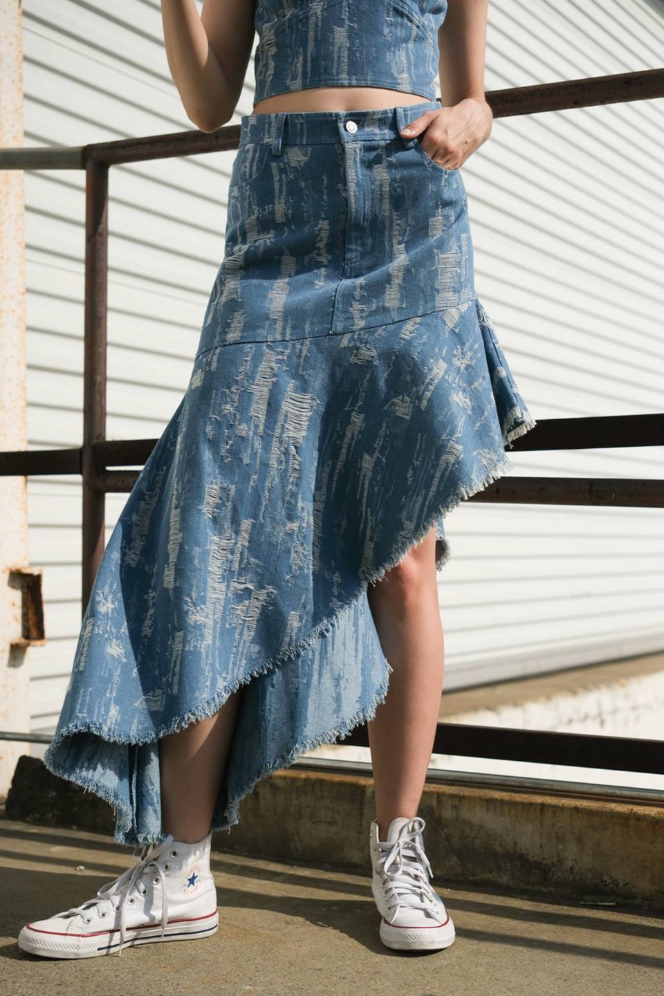 BREEZY ADORATION DENIM SKIRT - Concordia Style Boutique