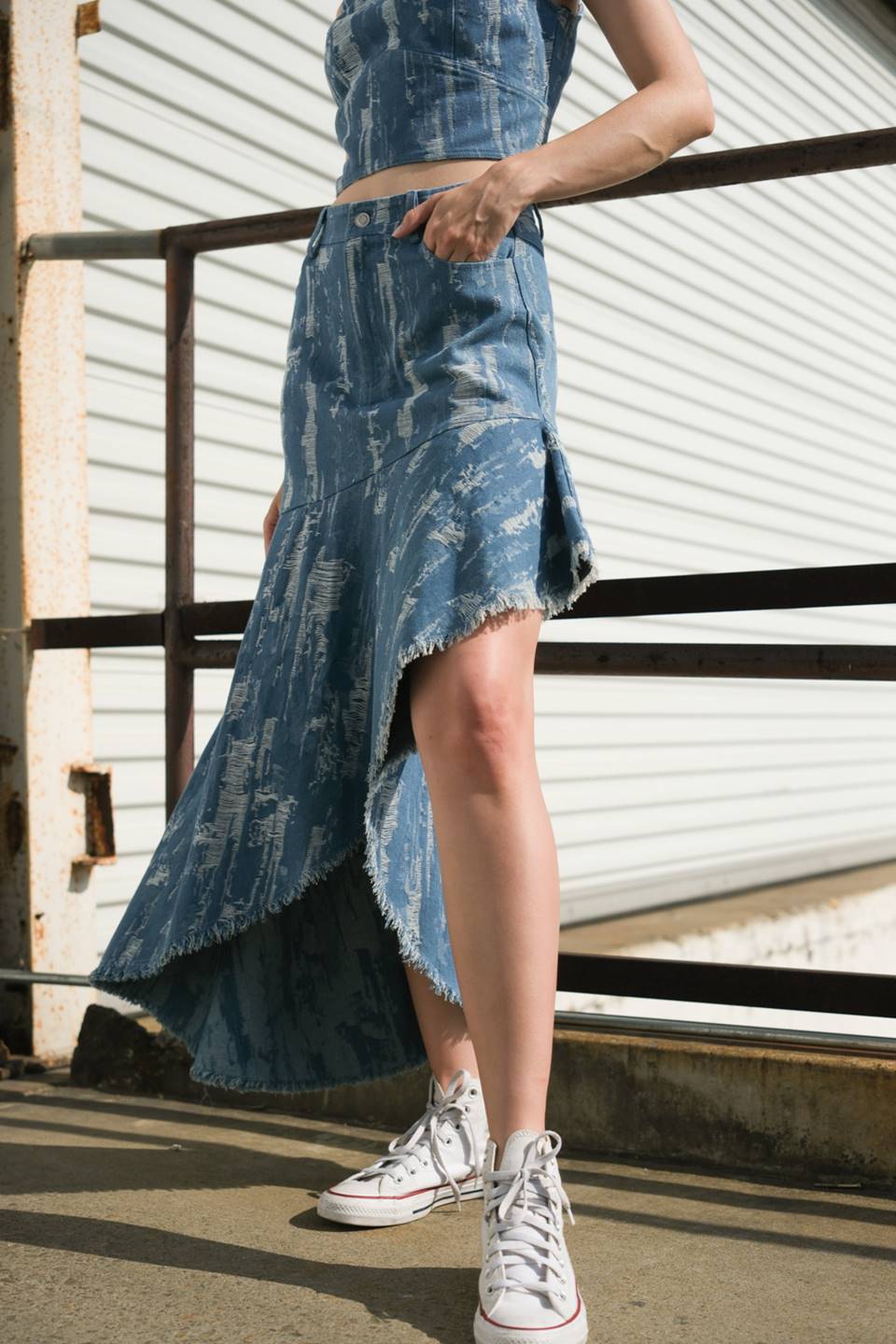 BREEZY ADORATION DENIM SKIRT - Concordia Style Boutique