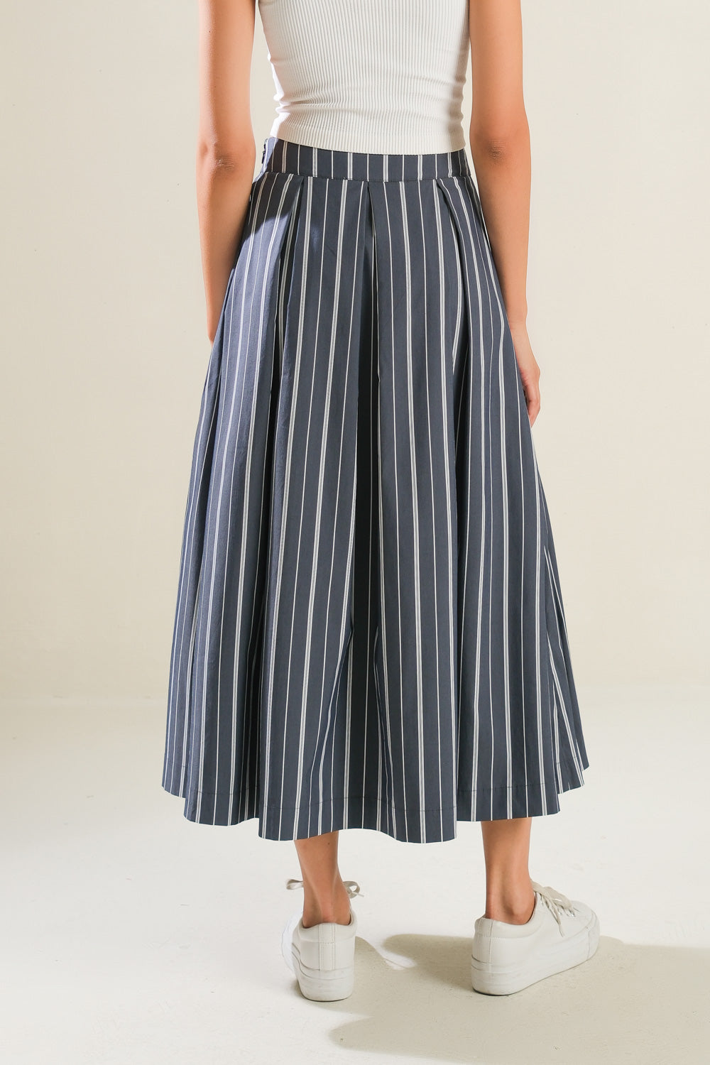 BEHIND THE GRIN WOVEN MIDI SKIRT - Concordia Style Boutique