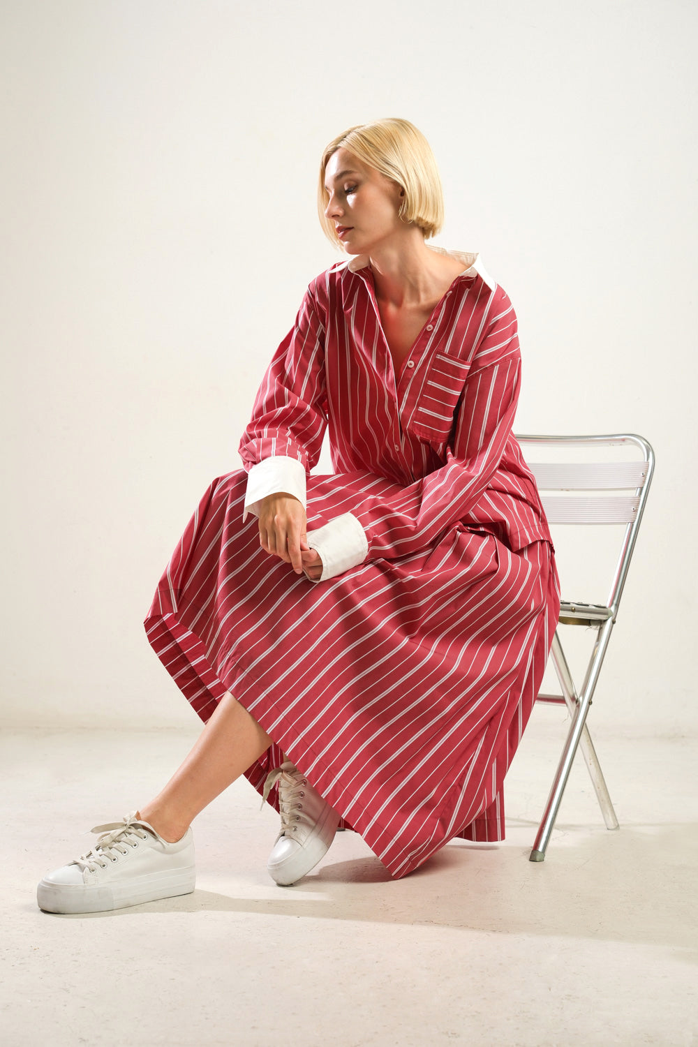 BEHIND THE GRIN WOVEN MIDI SKIRT - Concordia Style Boutique