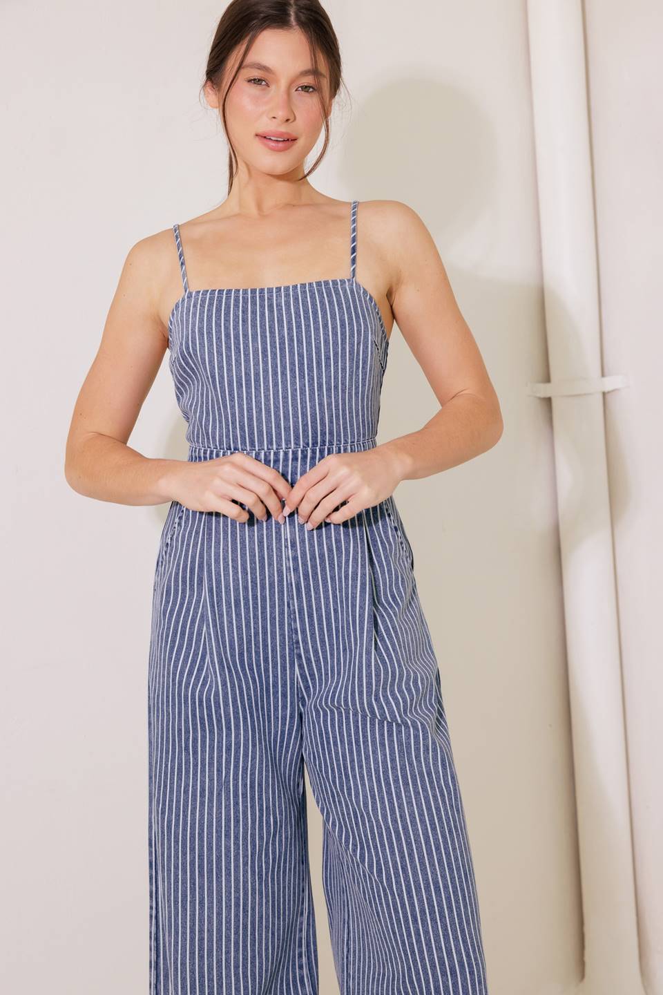 BEGIN AGAIN BLUE DENIM JUMPSUIT - Concordia Style Boutique