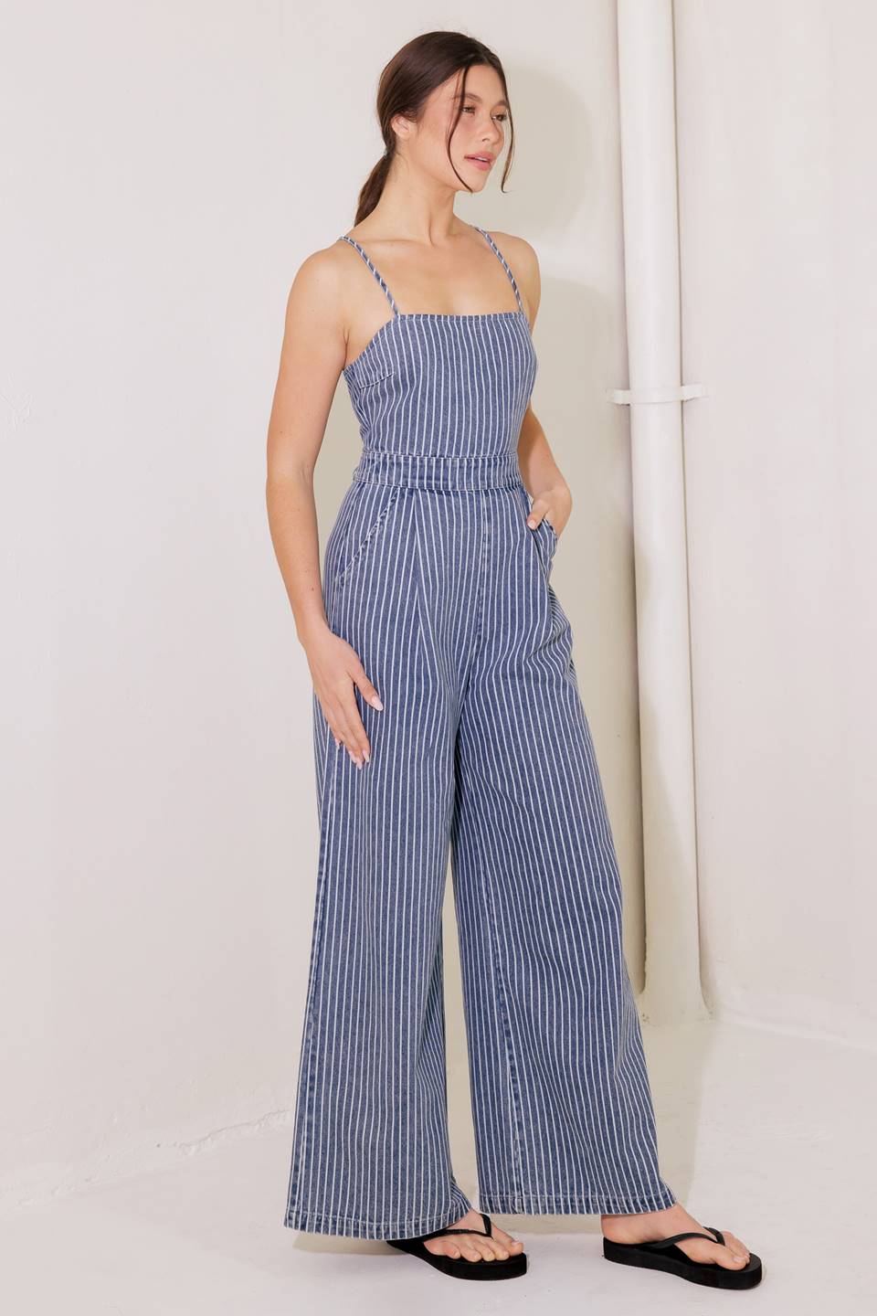 BEGIN AGAIN BLUE DENIM JUMPSUIT - Concordia Style Boutique