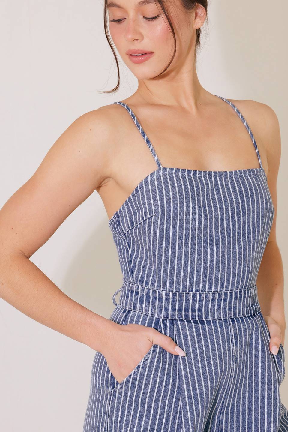 BEGIN AGAIN BLUE DENIM JUMPSUIT - Concordia Style Boutique