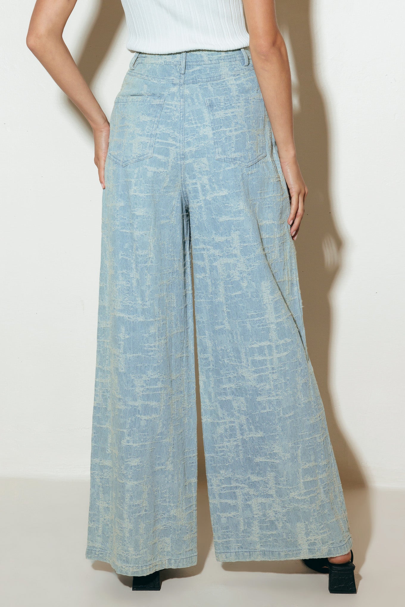 AIRY ROMANCE WIDE LEG DENIM PANTS - Concordia Style Boutique