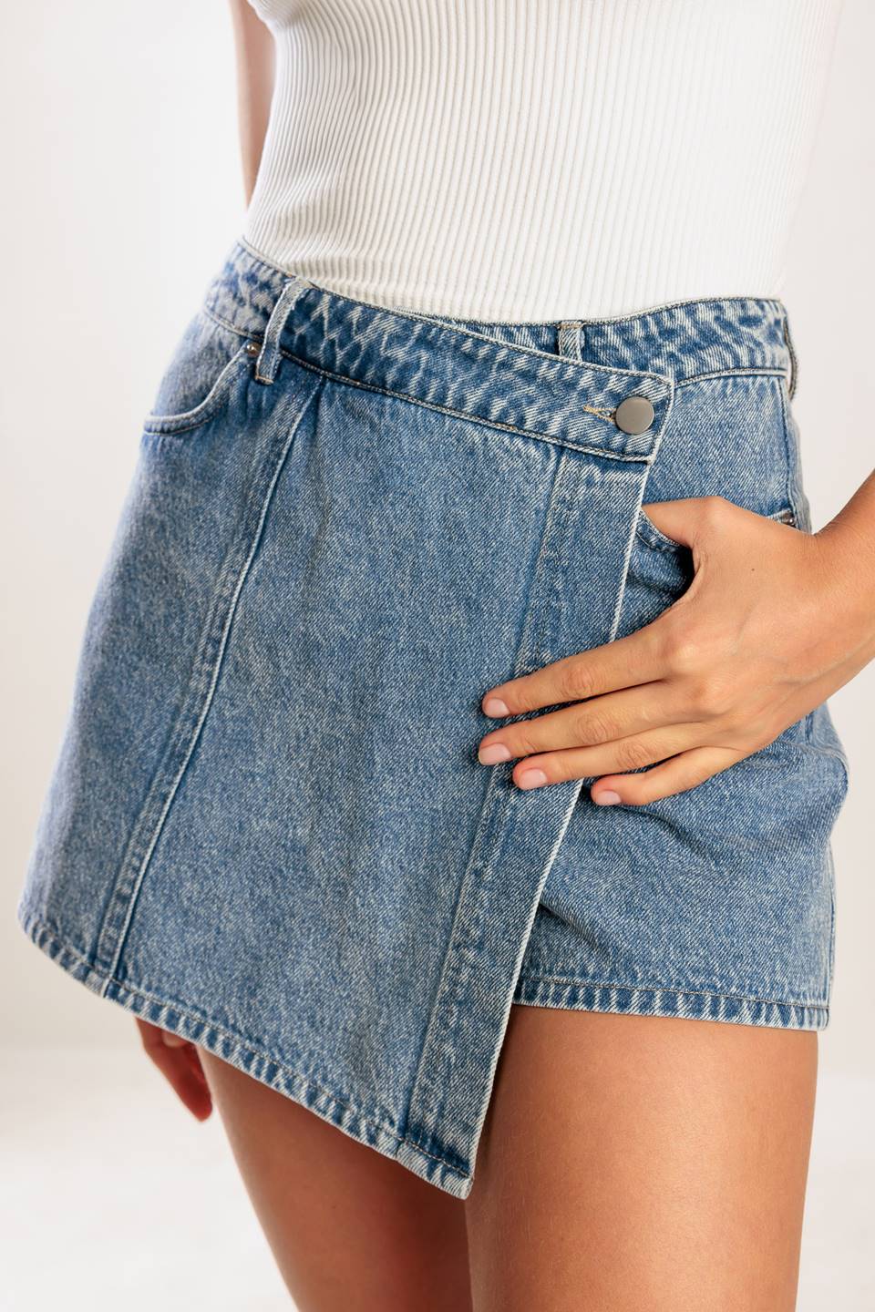 BY CHANCE DENIM SKORT - Concordia Style Boutique
