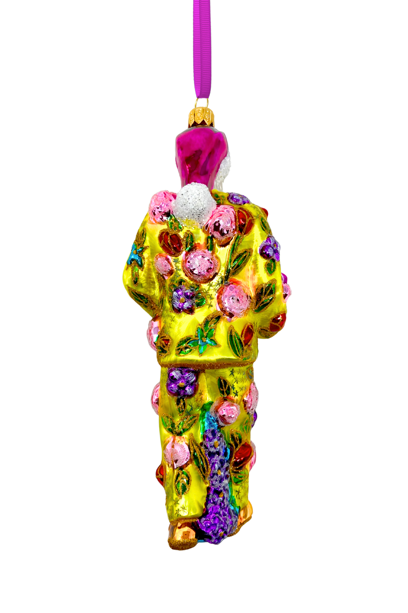 Fresh Squeezed Santa Polish Glass Ornament