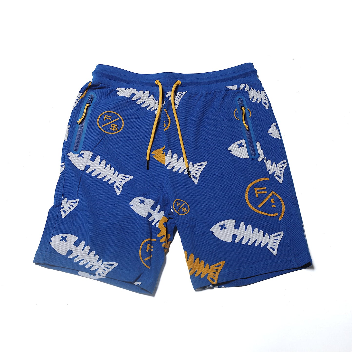 Fishscale Shorts (Blue) - Concordia Style Boutique