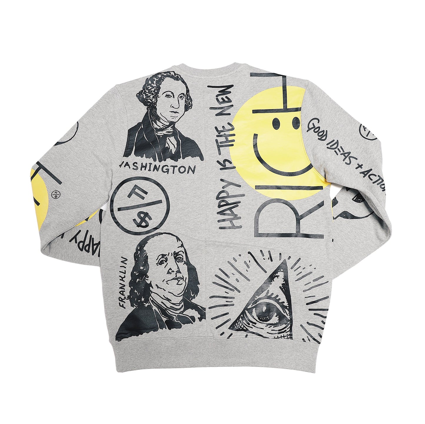 New Rich Crewneck Sweater (Heather Grey) - Concordia Style Boutique