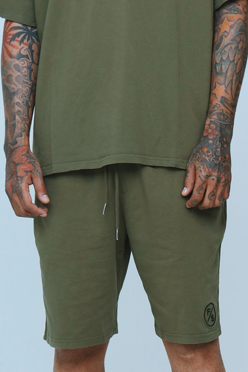 Dues Paid (Military Green - Shorts) - Concordia Style Boutique