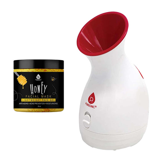 Pursonic Spa-Glow Facial Bundle: Facial Steamer Hot Mist Spa + Honey Facial Mask - Concordia Style Boutique