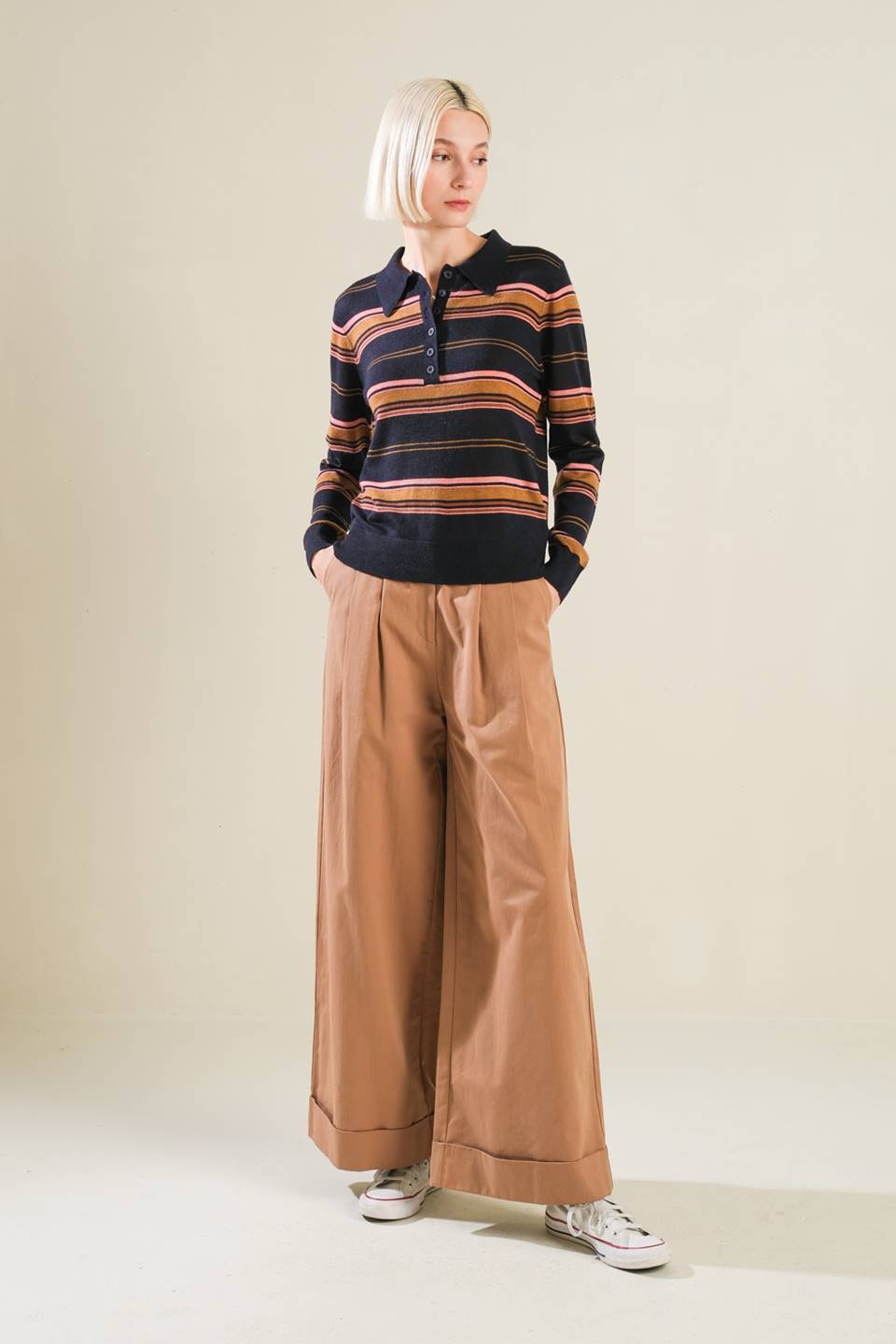 CALL IT FATE SWEATER POLO TOP - Concordia Style Boutique