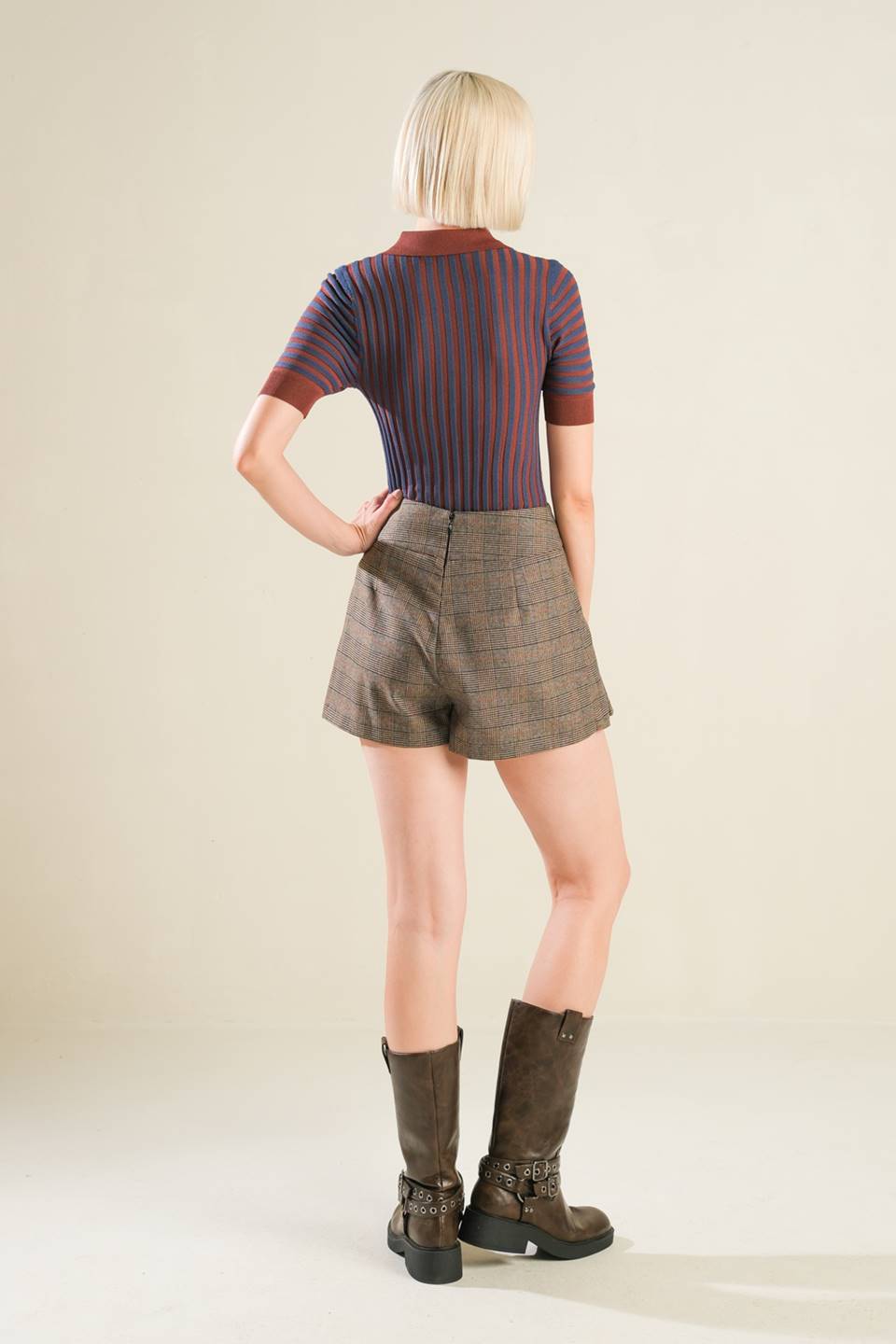 BLISSFUL STROLLS SWEATER POLO TOP - Concordia Style Boutique