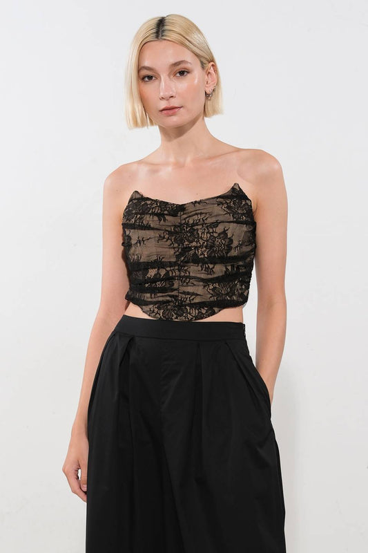 BE THE EXCEPTION LACE CROP TOP - Concordia Style Boutique