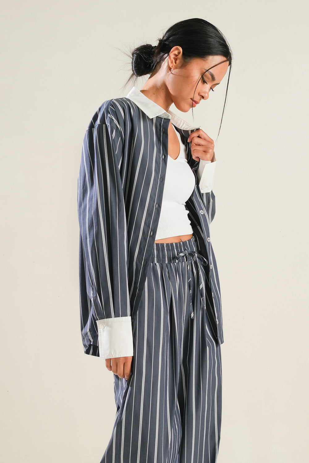 BEHIND THE GRIN WOVEN TOP - Concordia Style Boutique