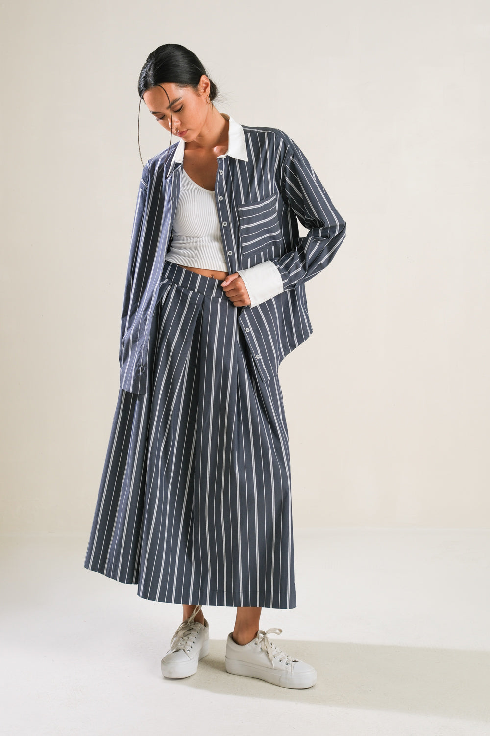 BEHIND THE GRIN WOVEN TOP - Concordia Style Boutique