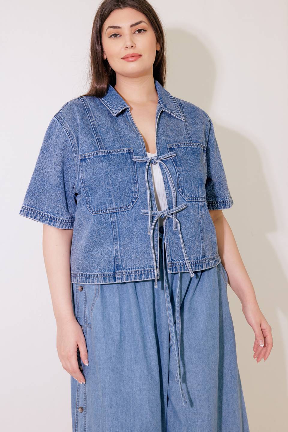 BY CHANCE DENIM TOP - Concordia Style Boutique