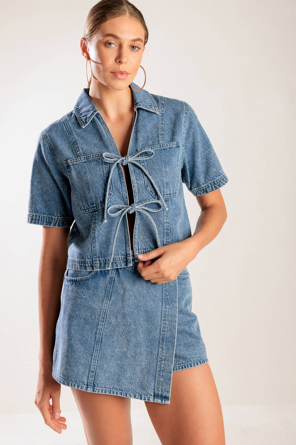 BY CHANCE DENIM TOP - Concordia Style Boutique