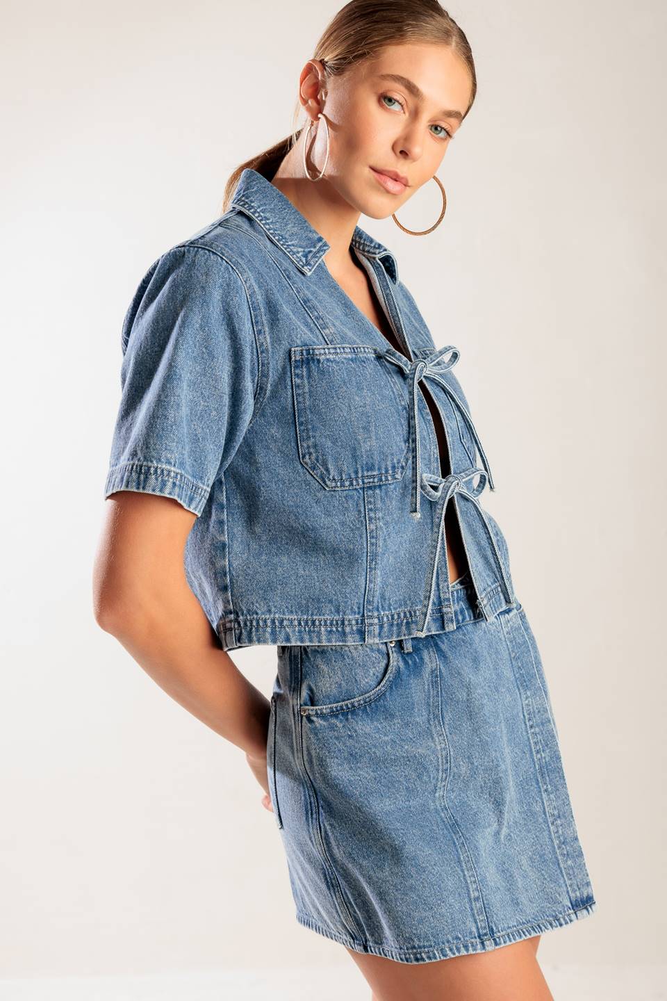 BY CHANCE DENIM TOP - Concordia Style Boutique