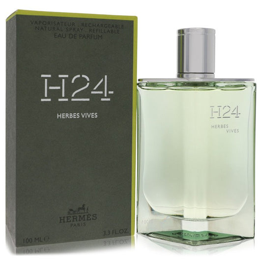 Hermes H24 Herbes Vives by Hermes Eau De Parfum Refillable Spray 3.4 oz for Men - Concordia Style Boutique