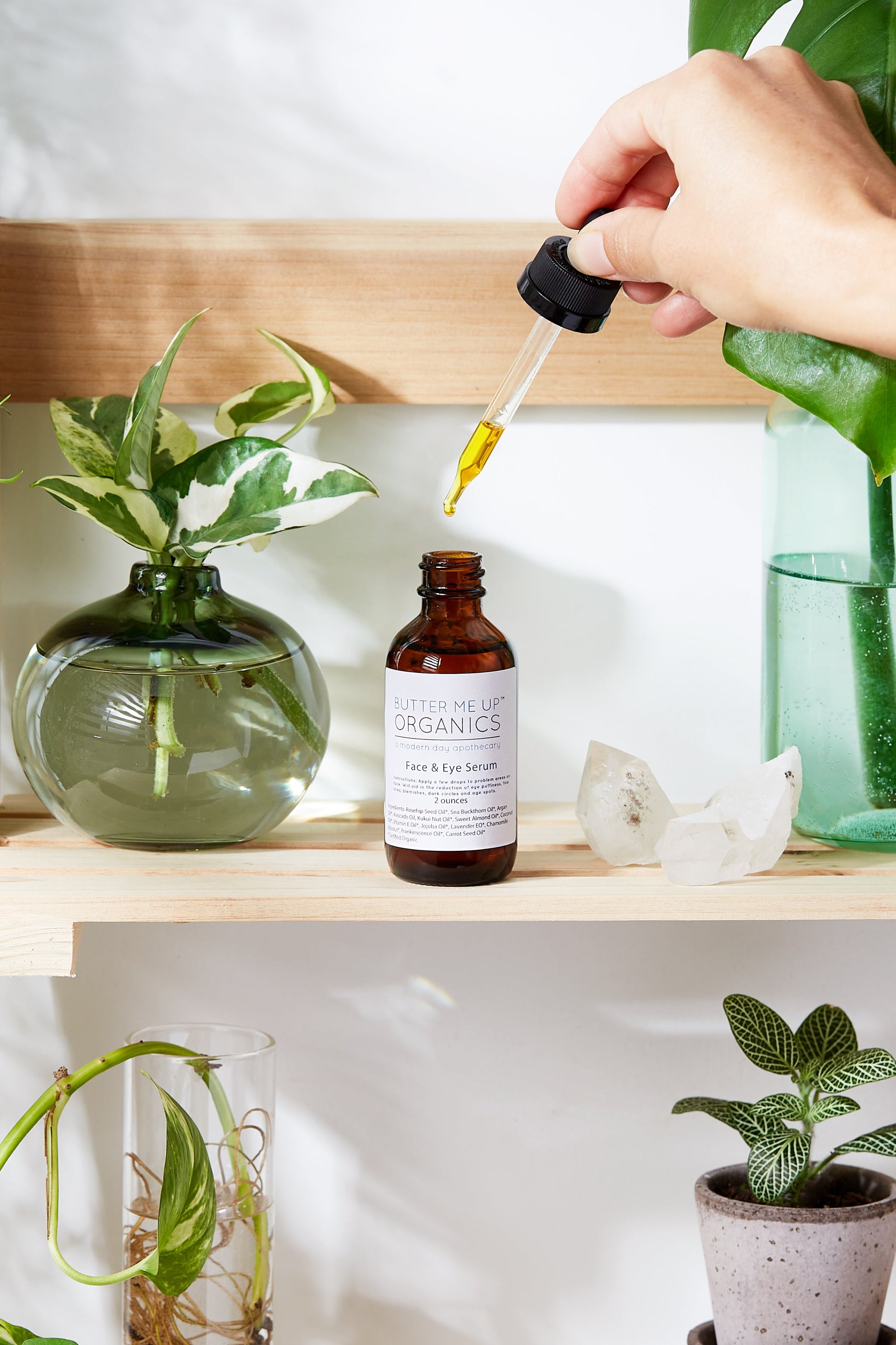 Organic Face & Eye Serum / Organic Facial Oil / Anti-Aging Serum / Organic Facial Serum / Natural Face Oil Butter Me Up Organics / - Concordia Style Boutique