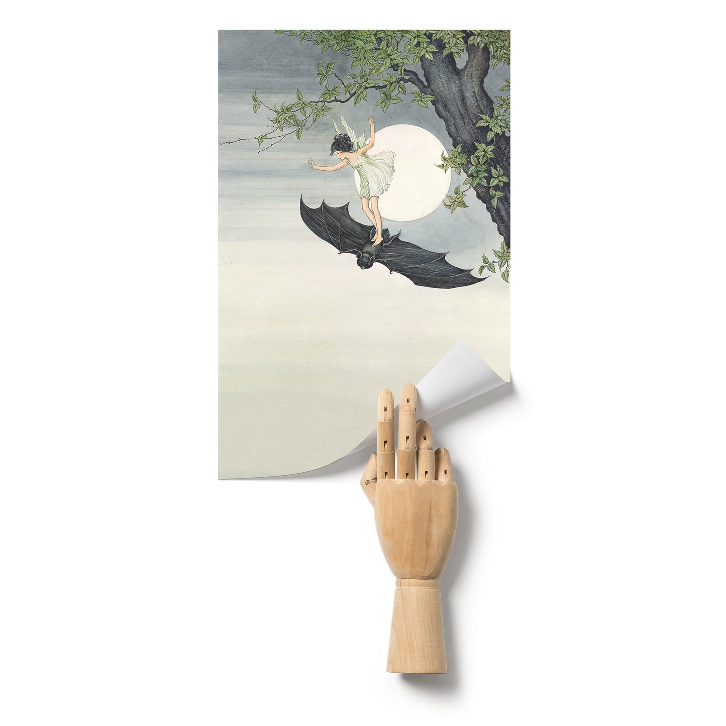 "Fairy Riding a Bat" by Ida Rentoul Outhwaite Matte Poster