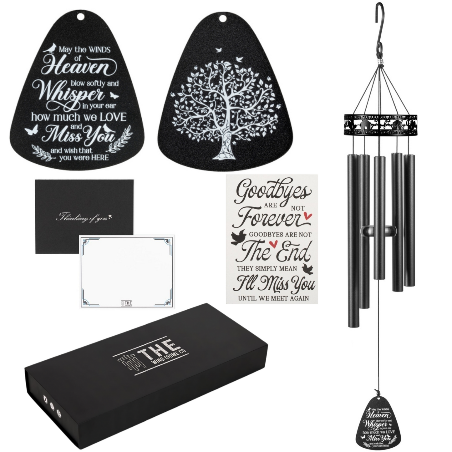 34" Serenity Family-Love Memorial Wind Chimes, Thoughtful Gift For Special Occasions or Reflections