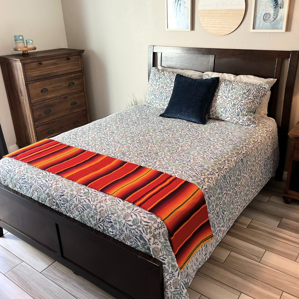 Isla Serape Red Fire blanket - Concordia Style Boutique