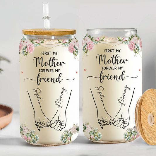 Personalized Clear Glass Cup - "First My Mother - Forever My Friend" - Personalized Gift - Premium Glass Cup from Concordia Style Boutique - Just $22.60! Shop now at Concordia Style Boutique