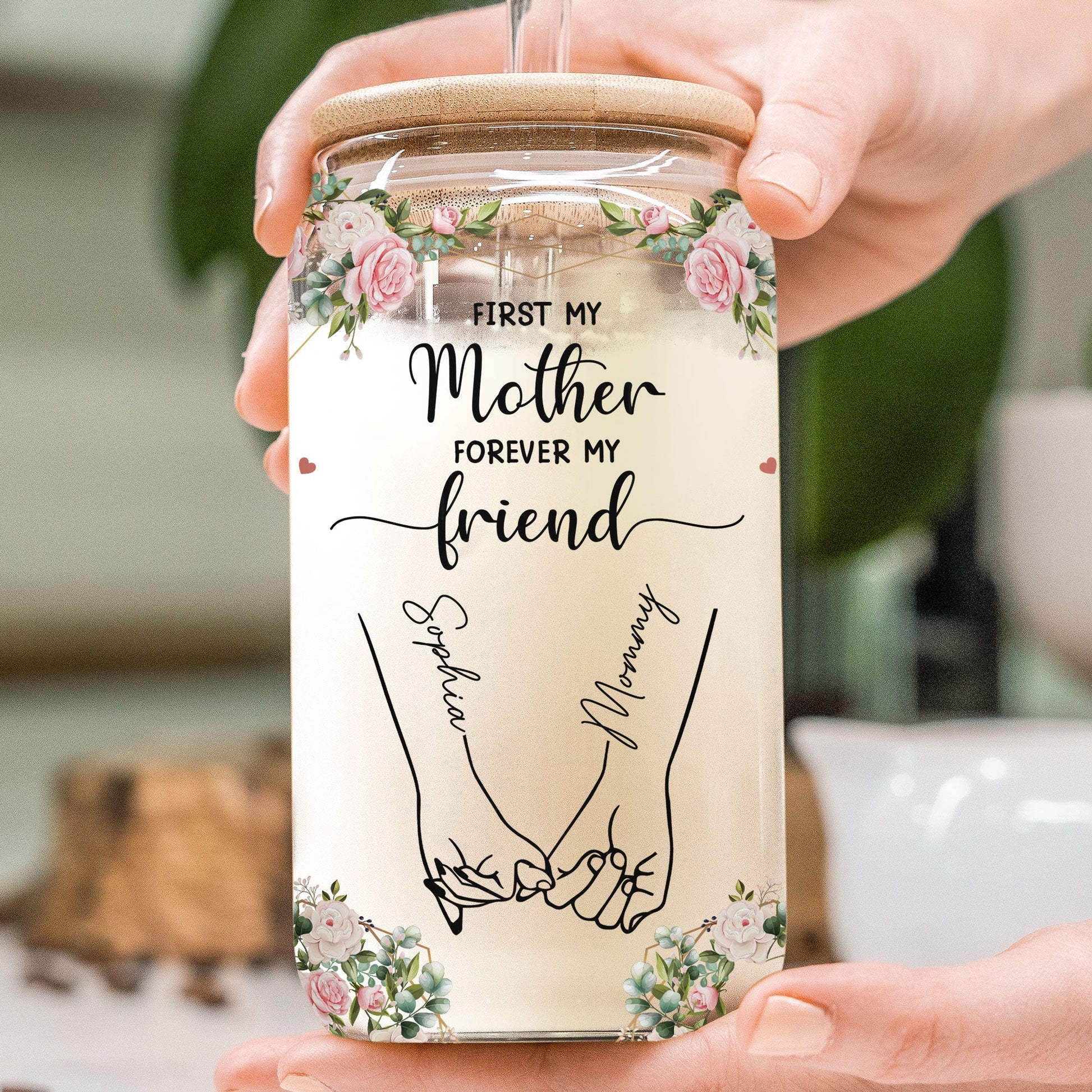 Personalized Clear Glass Cup - "First My Mother - Forever My Friend" - Personalized Gift - Premium Glass Cup from Concordia Style Boutique - Just $22.60! Shop now at Concordia Style Boutique