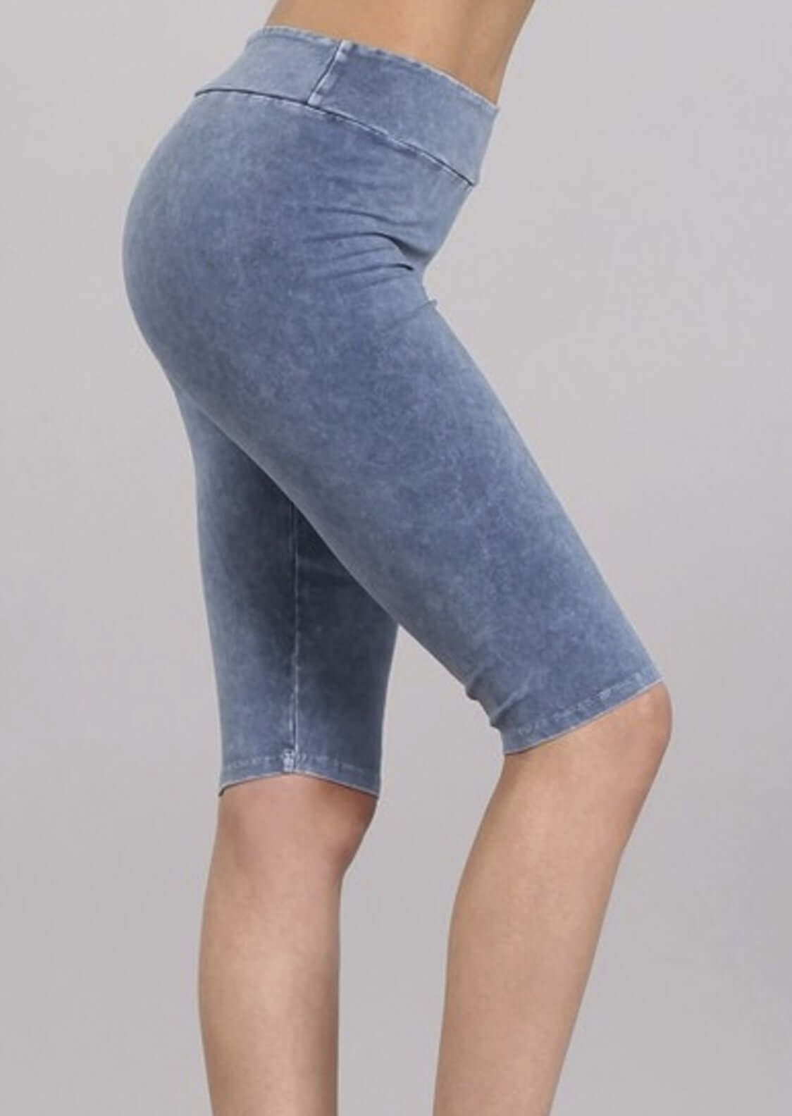 Ladies Longer Length Biker Shorts Made in USA - Concordia Style Boutique