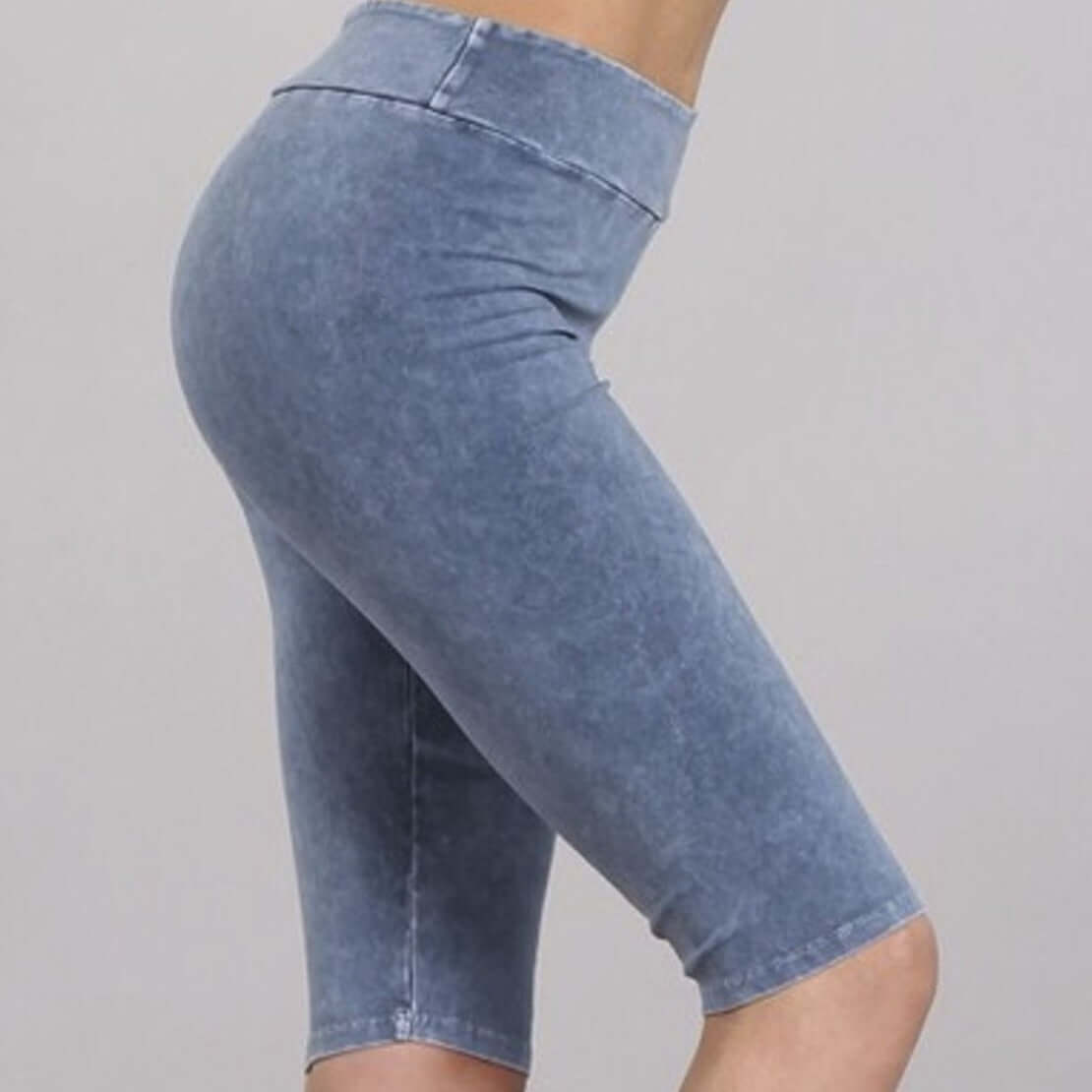 Ladies Longer Length Biker Shorts Made in USA - Concordia Style Boutique